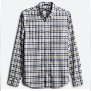 Hawker Rye Helsinki‎ Stretch Poplin Blue Shirt Stitch Fix Size M Stitch Fix NWT